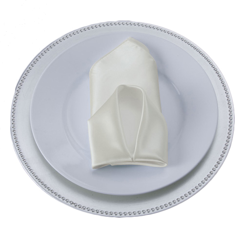 Ivory Satin Napkins Ivory Satin Napkins