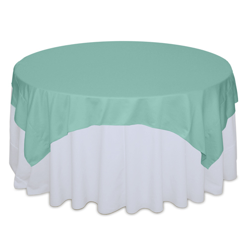 Aqua Matte Satin Table Overlay Rental Aqua Matte Satin Table Overlay Rental