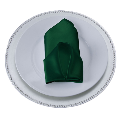Hunter Green Satin Napkins Hunter Green Satin Napkins