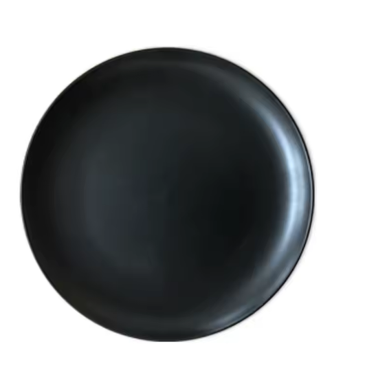 Black Stoneware Dinner Plate Rental
