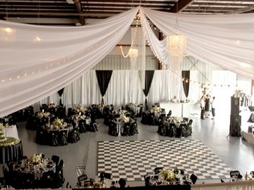 DIY White Sateen Wall Draping - 12' Height - Per Foot