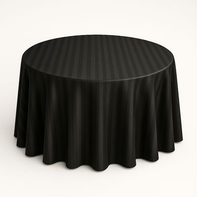 Black Satin Stripe Tablecloths Rentals Tablecloth rentals shipped nationwide across the USA