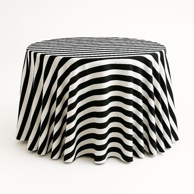 Black and White Stripe Tablecloth Rentals Tablecloth rentals shipped nationwide across the USA