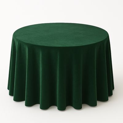 Hunter Green Velvet Tablecloths Rentals