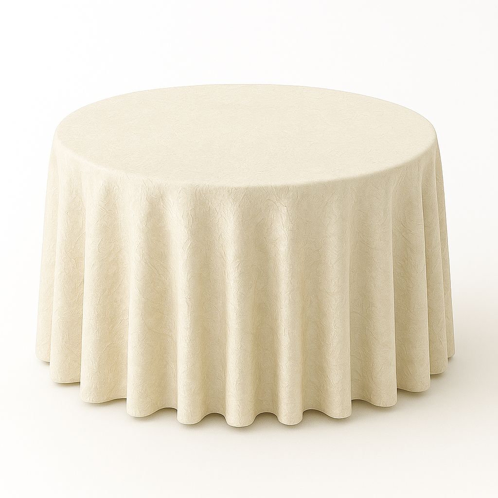 Ivory Iridescent Crush Tablecloth Rentals Ivory Iridescent Crush Tablecloth Rentals
