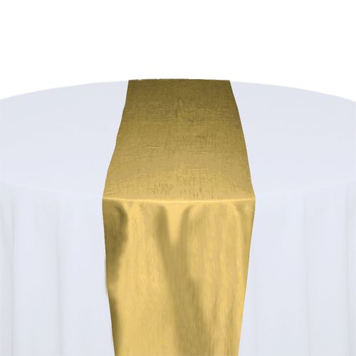 Canary Taffeta Table Runner Rental