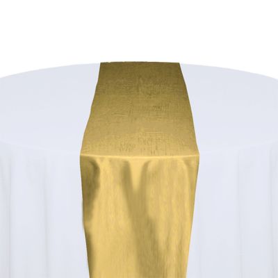 Canary Taffeta Table Runner Rental