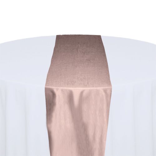 Blush Taffeta Table Runner Rental