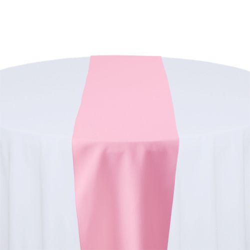Pink Polyester Table Runner Rental