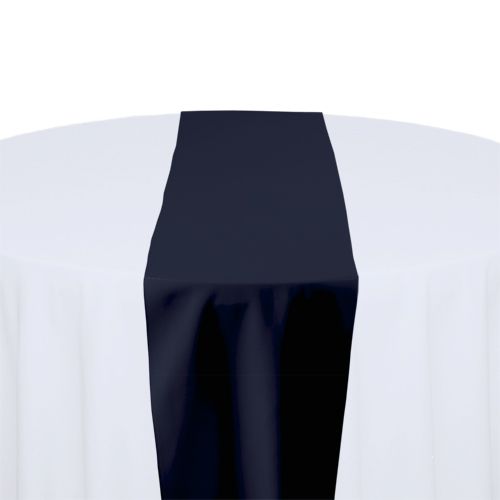 Navy Polyester Table Runner Rental