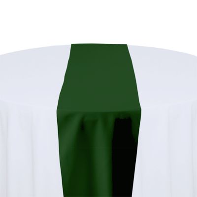 Moss Green Polyester Table Runner Rental Moss Green Polyester Table Runner Rental