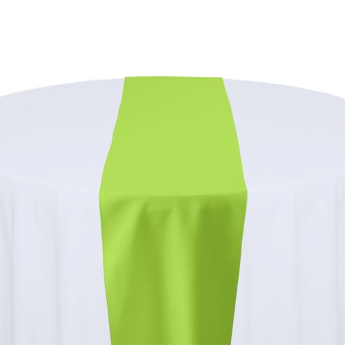 Lime Green Polyester Table Runner Rental