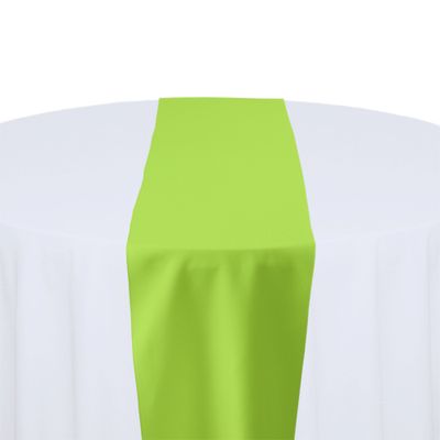 Lime Green Polyester Table Runner Rental Lime Green Polyester Table Runner Rental
