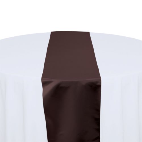 Brown  Satin Table Runner Rental