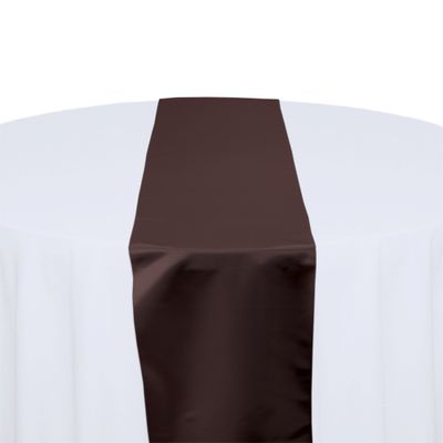Brown  Satin Table Runner Rental