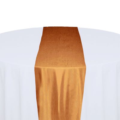 Orange Taffeta Table Runner Rental