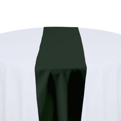 Forest Green Polyester Table Runner Rental