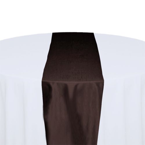 Brown Taffeta Table Runner Rental