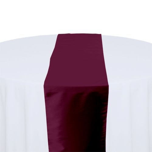 Plum Taffeta Table Runner Rental