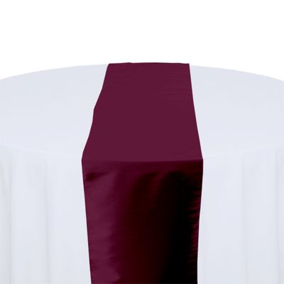 Plum Taffeta Table Runner Rental