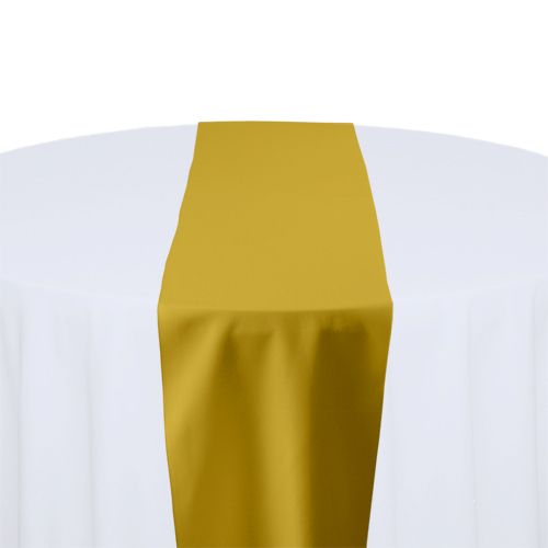 Gold Polyester Table Runner Rental