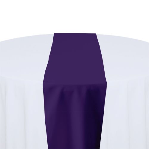 Purple Polyester Table Runner Rental