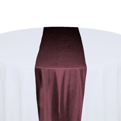 Wine Taffeta Table Runner Rental