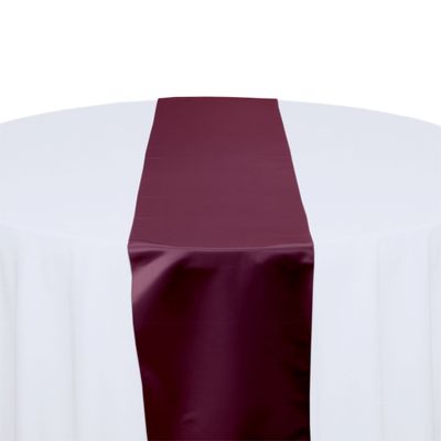 Burgundy  Satin Table Runner Rental