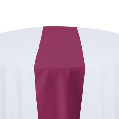 Raspberry Polyester Table Runner Rental