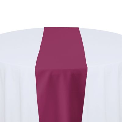 Raspberry Polyester Table Runner Rental Raspberry Polyester Table Runner Rental