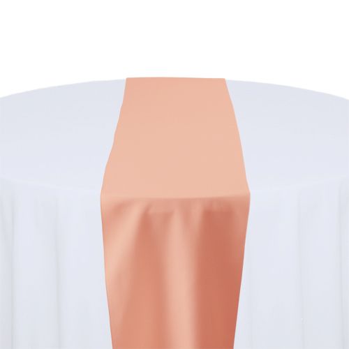 Coral Polyester Table Runner Rental