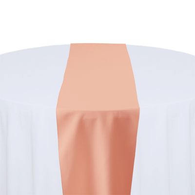 Coral Polyester Table Runner Rental