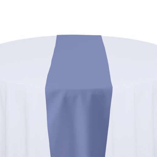 Periwinkle Polyester Table Runner Rental