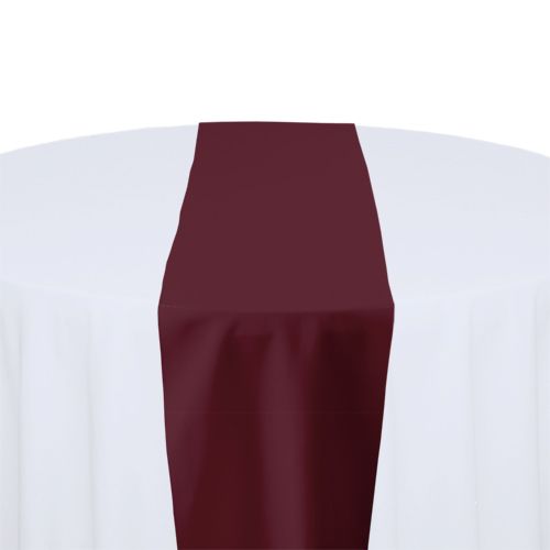 Burgundy Polyester Table Runner Rental