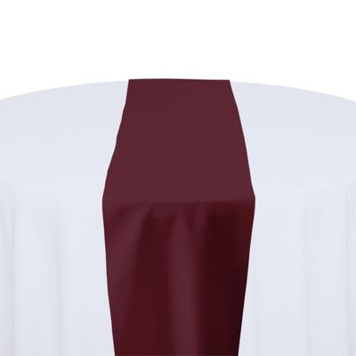 Burgundy Polyester Table Runner Rental