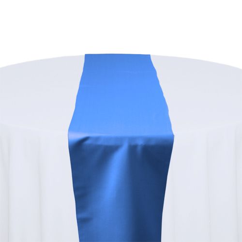 Cornflower Blue Matte Satin Table Runner Rental
