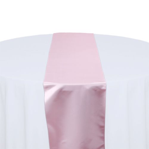 Pink  Satin Table Runner Rental