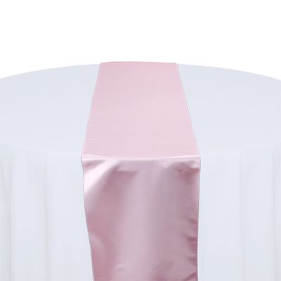 Pink  Satin Table Runner Rental