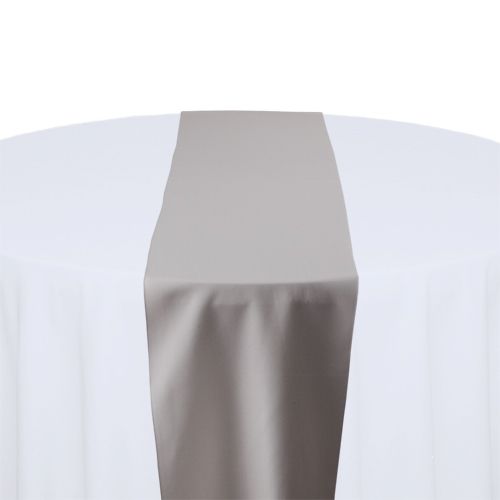 Grey Polyester Table Runner Rental