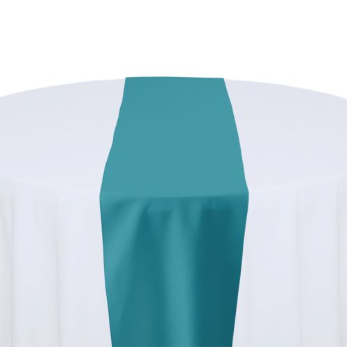 Turquoise Polyester Table Runner Rental