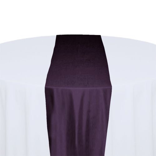 Eggplant Taffeta Table Runner Rental