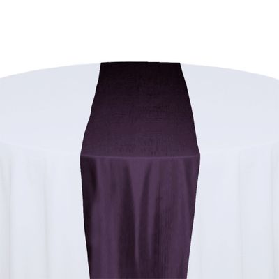 Eggplant Taffeta Table Runner Rental