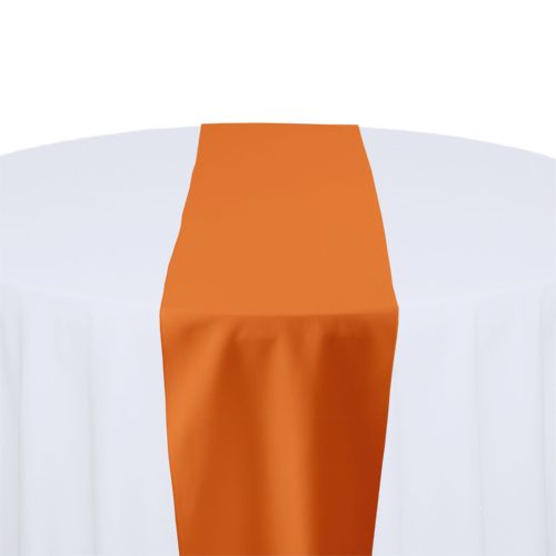 Pumpkin Polyester Table Runner Rental