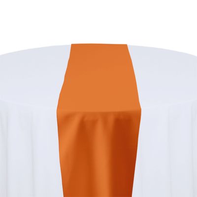 Pumpkin Polyester Table Runner Rental Pumpkin Polyester Table Runner Rental