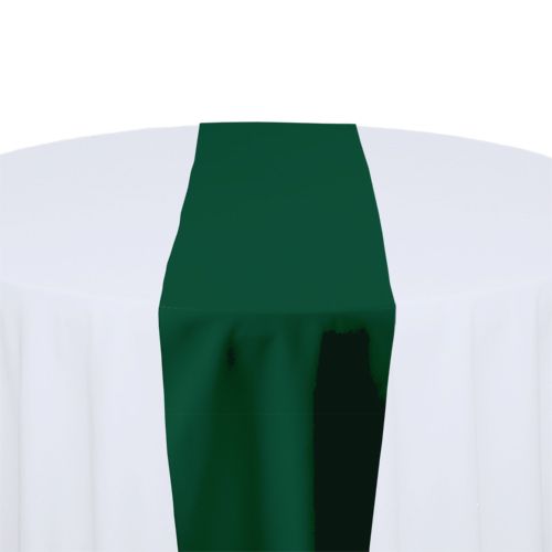 Hunter Green Polyester Table Runner Rental
