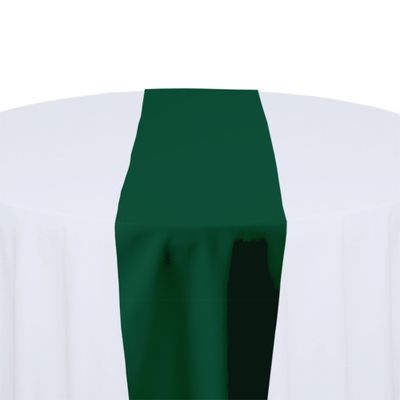 Hunter Green Polyester Table Runner Rental