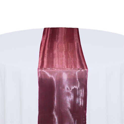 Burgundy Mirror Table Runner Rental
