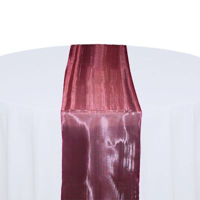 Burgundy Mirror Table Runner Rental