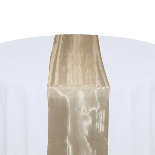 Champagne Mirror Table Runner Rental