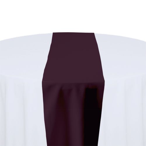 Eggplant Polyester Table Runner Rental